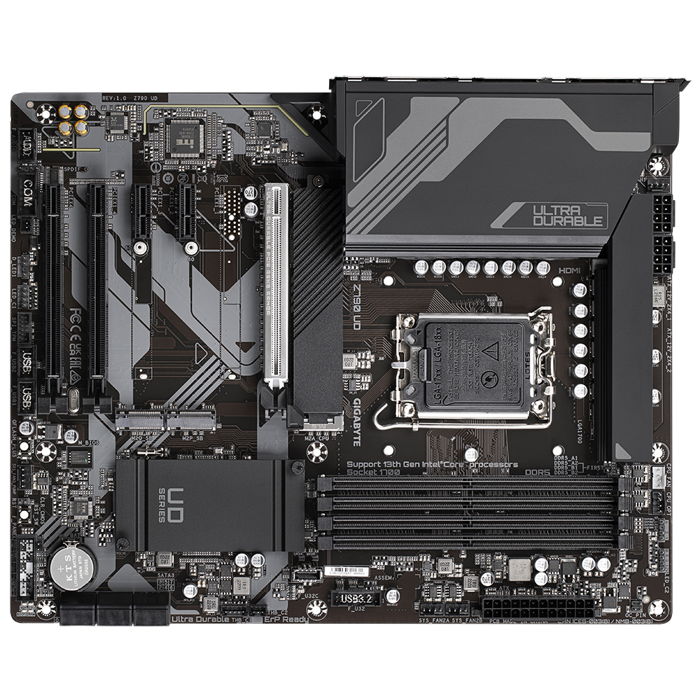 GIGABYTE Z790 UD (Rev. 1.0) ATX Motherboard ( Intel LGA1700 Socket, Supports Intel 14th, 12th & 13th Gen Core Series CPU, 4x DDR5 RAM Slots, Max 256GB RAM ) - Image 5