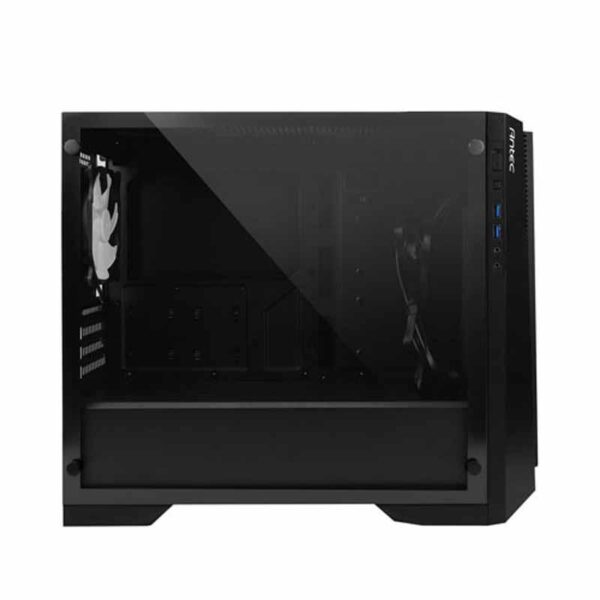 ANTEC P6 (M-ATX) Mini Tower Cabinet - With Tempered Glass Side Panel (Black) - Image 2