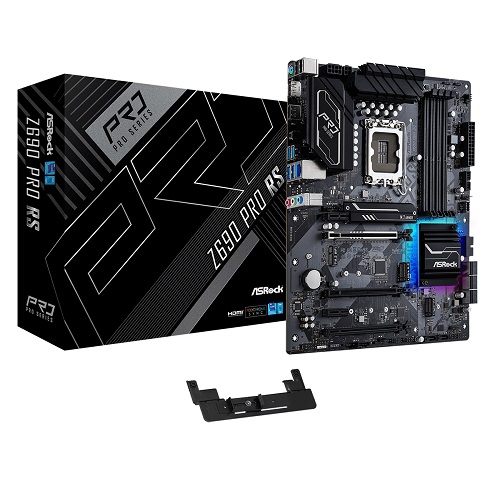 ASRock Z690 Pro RS DDR4 ATX Motherboard ( Intel Socket LGA1700, Supports Intel 12th Gen Processors, 4 RAM Slots, Max 128GB RAM )