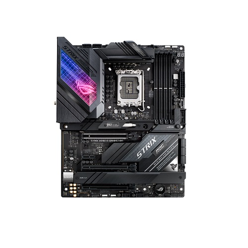 Asus ROG Strix Z690-E GAMING WIFI ATX Motherboard ( Intel LGA1700 Socket, Supports Intel 12th Gen Core Series CPU, 4 DDR5 RAM Slots, Max 128GB RAM )