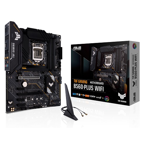 ASUS TUF Gaming B560 PLUS WIFI ATX Motherboard ( Intel LGA1200 Socket, Supports Intel 11th and 10th Gen Core Series CPU, 4 RAM Slots, Max 128GB RAM )