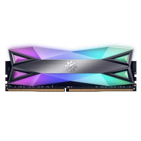 Adata XPG Spectrix D60G RGB 8GB ( 8GB x 1 ) 3000 MHz DDR4 CL16 Desktop RAM With RGB Heatsink, Tungsten Grey ( AX4U300038G16A-ST60 )