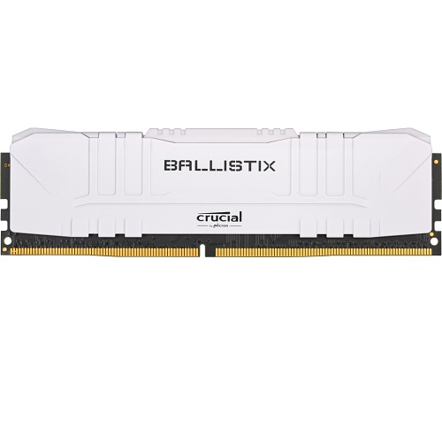 Crucial Ballistix 8GB 3600 MHz CL16 DDR4 Desktop RAM With Heatsink, White ( BL8G36C16U4W )