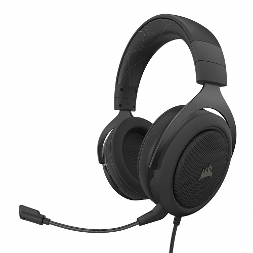 Corsair HS60 Pro Surround Wired Gaming Headset, Carbon ( CA-9011213-AP )