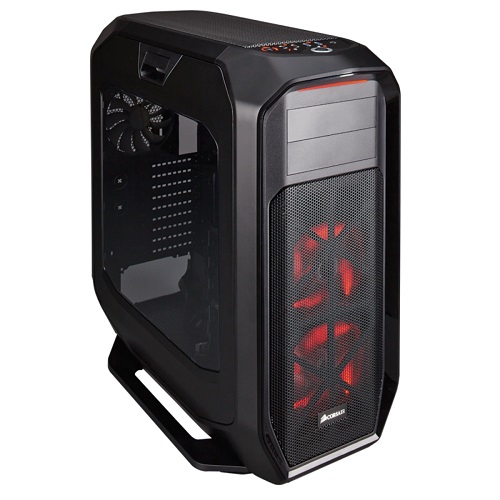 Corsair 780T XL-ATX Full Tower Transparent Side Panel PC Case With Pre Installed 3 x Black Fan, Black ( CC-9011063-WW )