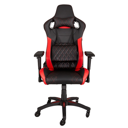 Corsair T1 Race Black And Red Gaming Chair CF-9010003-WW ( Steel Framework, Molded Foam, 180 Degrees Reliable Backrest )