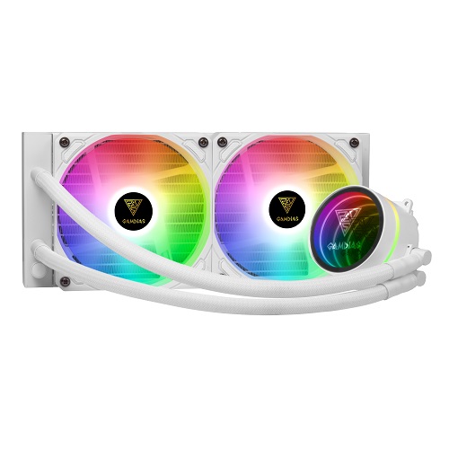 Gamdias Chione M3-240W White 240Mm Cpu Liquid Cooler With ARGB Fans