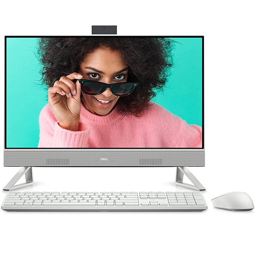 Dell Inspiron 24 5400 All In One Intel Core i5 11th Gen Desktop With 24 Inch FHD Monitor ( 8GB RAM, 1TB HDD, 256GB SSD, Windows 11, MS Office, Silver )