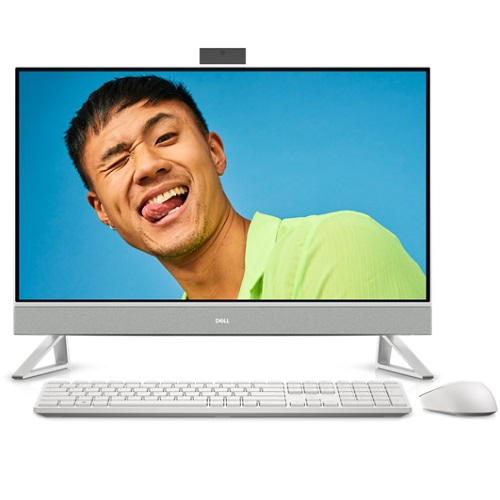 Dell Inspiron 27 7710 All In One Intel Core i7 12th Gen Desktop With 27 Inch FHD Touch Monitor ( 16GB RAM, 1TB HDD, 512GB SSD, Windows 11, MS Office, Silver )