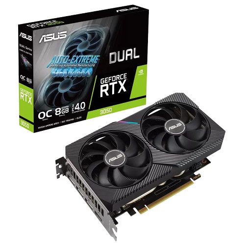 ASUS DUAL GeForce RTX 3050 OC Edition 8GB GDDR6 128 Bit Gaming Graphics Card With Double Fans ( DUAL-RTX3050-O8G )