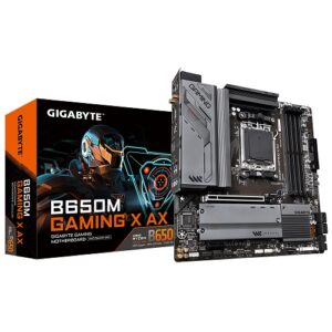 GIGABYTE B650M GAMING X AX  Micro  ATX Motherboard i ( Intel LGA1700 Socket, Supports Intel 12th & 13th Gen Core Series CPU, 4 DDR5 RAM Slots, Max 128GB RAM )
