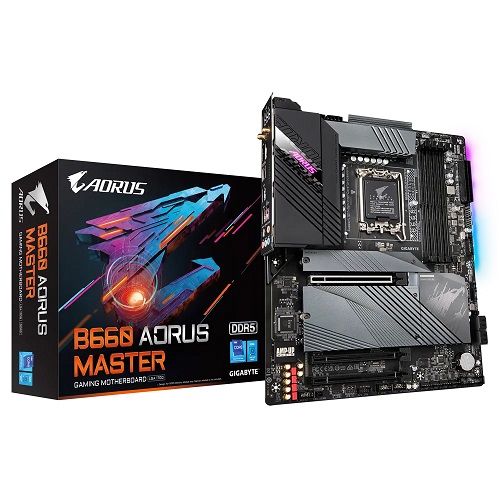 Gigabyte B660 AORUS MASTER ATX Motherboard With Wifi ( Intel LGA1700 Socket, Supports Intel 12th Gen Core Series CPU, 4 DDR5 RAM Slots, Max 128GB RAM )