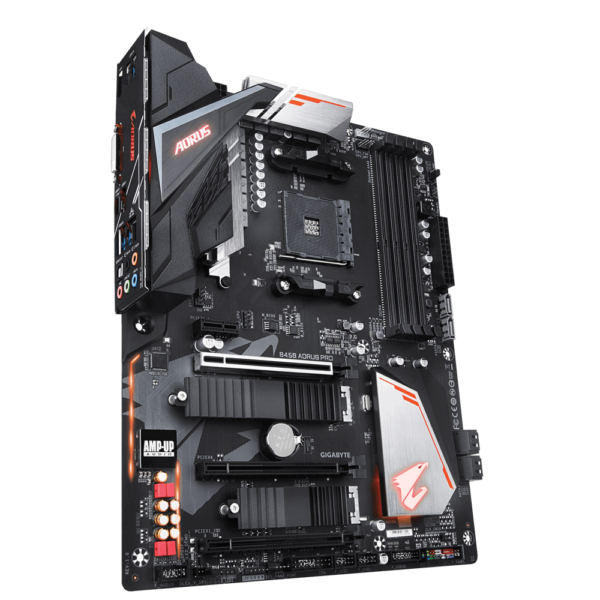 Gigabyte B450 AORUS PRO ATX Motherboard ( AMD AM4 Socket, For Ryzen Series CPU, 4 RAM Slots, Max 64GB 3600 MHz Memory Support ) - Image 2
