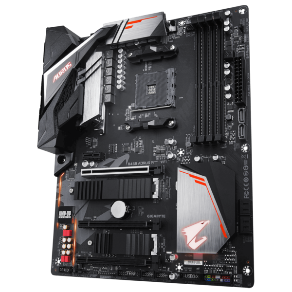 Gigabyte B450 AORUS PRO WIFI ATX Motherboard ( AMD AM4 Socket, For Ryzen Series CPU, 4 RAM Slots, Max 64GB RAM Support ) - Image 2