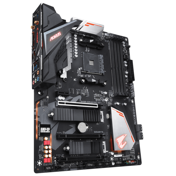 Gigabyte B450 AORUS PRO WIFI ATX Motherboard ( AMD AM4 Socket, For Ryzen Series CPU, 4 RAM Slots, Max 64GB RAM Support ) - Image 3