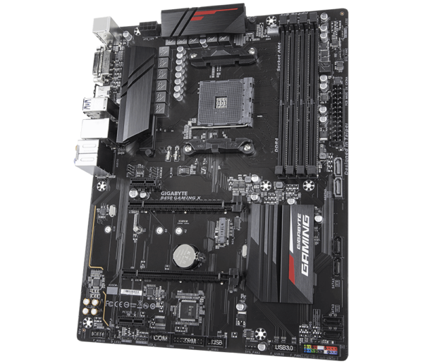 Gigabyte B450 Gaming X ATX Motherboard ( AMD AM4 Socket, For Ryzen Series CPU, 4 RAM Slots, Max 64GB 3600 MHz Memory Support ) - Image 2