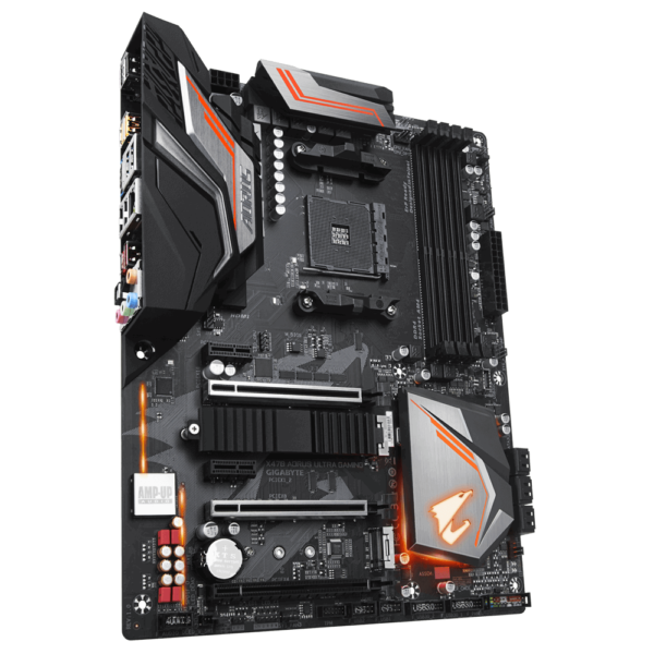 Gigabyte X470 AORUS ULTRA GAMING ATX Motherboard ( AMD AM4 Socket, For Ryzen Series CPU, 4 RAM Slots, Max 64GB RAM Support ) - Image 2