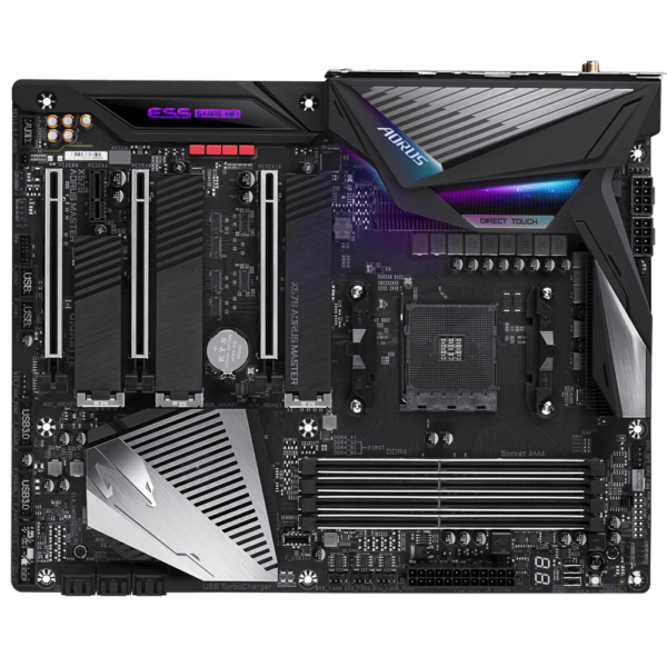 Gigabyte X570 AORUS MASTER ATX Motherboard ( AMD AM4 Socket, For Ryzen Series CPU, 4 RAM Slots, Max 128GB RAM Support )