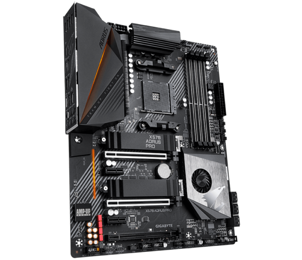 Gigabyte X570 AORUS PRO ATX Motherboard ( AMD AM4 Socket, For Ryzen Series CPU, 4 RAM Slots, Max 128GB RAM Support )