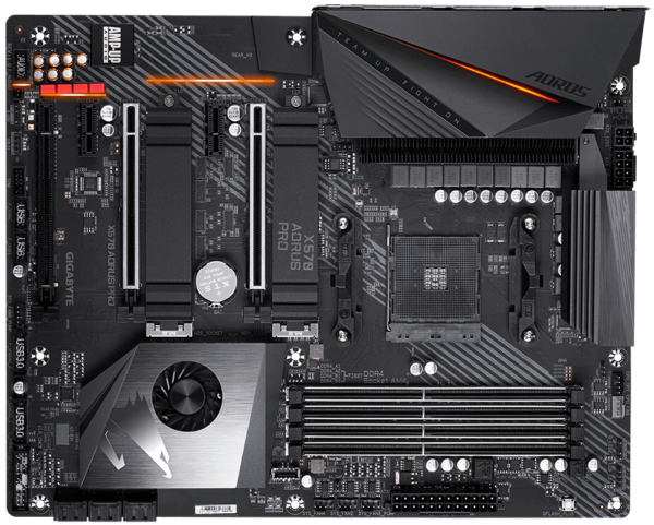 Gigabyte X570 AORUS PRO ATX Motherboard ( AMD AM4 Socket, For Ryzen Series CPU, 4 RAM Slots, Max 128GB RAM Support ) - Image 3