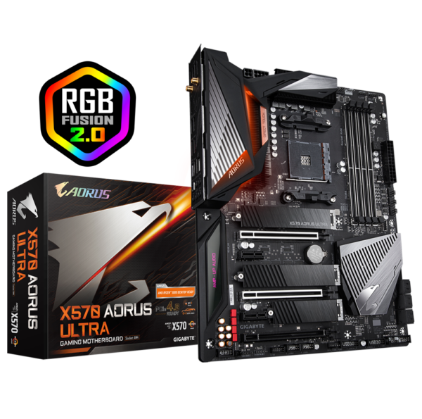 Gigabyte X570 AORUS ULTRA ATX Motherboard ( AMD AM4 Socket, For Ryzen Series CPU, 4 RAM Slots, Max 128GB RAM Support )