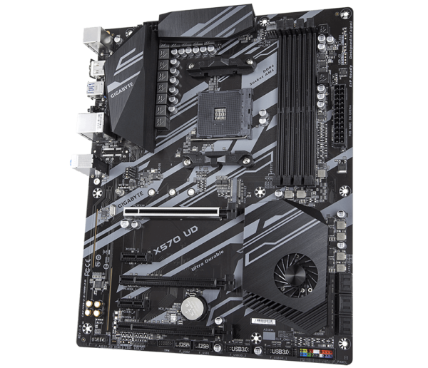 Gigabyte X570 UD ATX Motherboard ( AMD AM4 Socket, For Ryzen Series CPU, 4 RAM Slots, Max 128GB RAM Support ) - Image 2