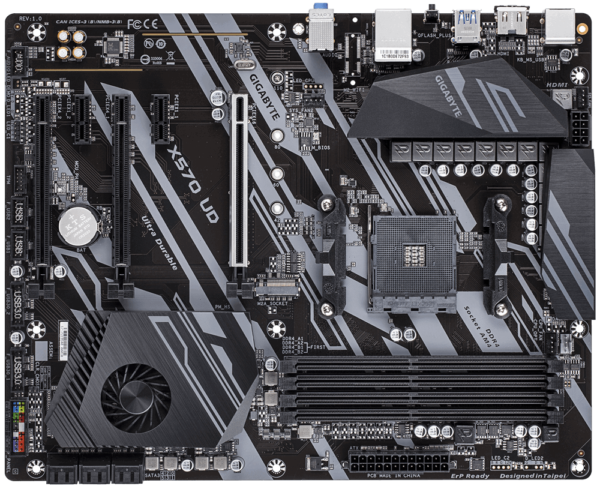 Gigabyte X570 UD ATX Motherboard ( AMD AM4 Socket, For Ryzen Series CPU, 4 RAM Slots, Max 128GB RAM Support ) - Image 3
