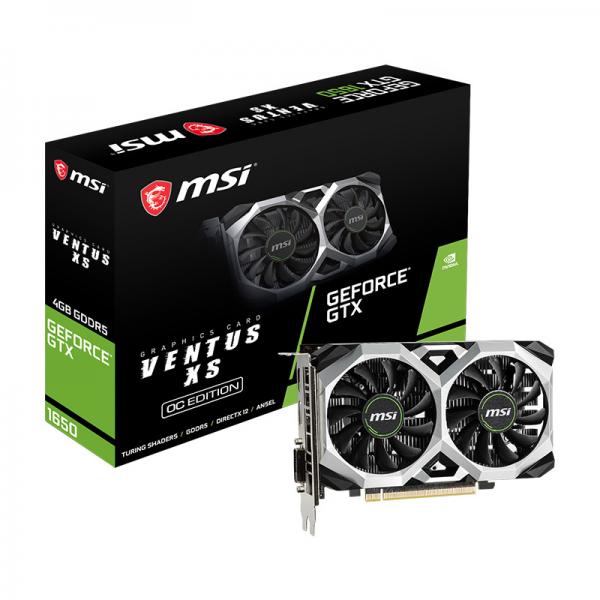 MSI GeForce GTX 1650 VENTUS XS OC 4GB GDDR5 128-bit Gaming Graphics Card ( GTX-1650-VENTUS-XS-OC )