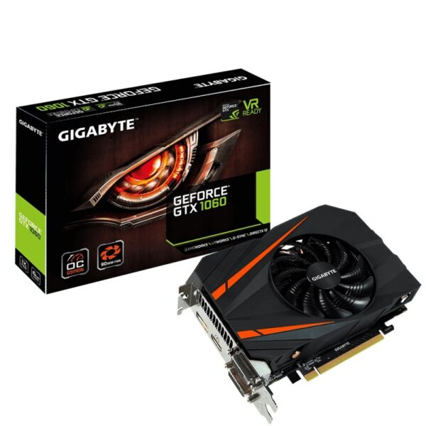 GIGABYTE GRAPHICS CARD GeForce GTX 1060 Mini ITX OC 6GGV-N1060IXOC-6GD