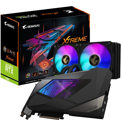 Gigabyte AORUS GeForce RTX 3080 XTREME WATERFORCE 10GB GDDR6X 320 Bit Liquid Cooled Graphics Card ( GV-N3080AORUSX W-10GD )
