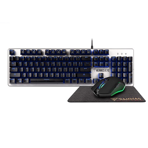 Gamdias Hermes E1C Multi-color Backlit Keyboard With Mouse And Mouse Mat COMBO Set ( HERMES-E1C-3-IN-1-COMBO )