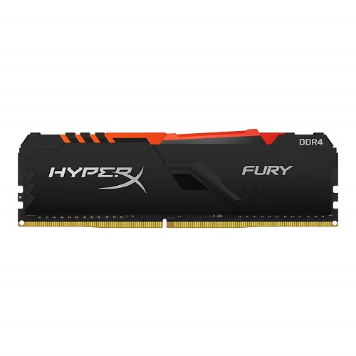 HyperX Fury RGB 16GB 3600 MHz CL18 DDR4 Black Desktop RAM With RGB Heatsink ( HX436C18FB4A/16 )