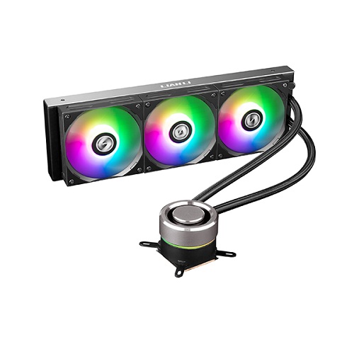 Lian Li Galahad 360 ARGB AIO CPU Liquid Cooler With Triple ARGB Fans and Controller Black G89-GA360B-IN