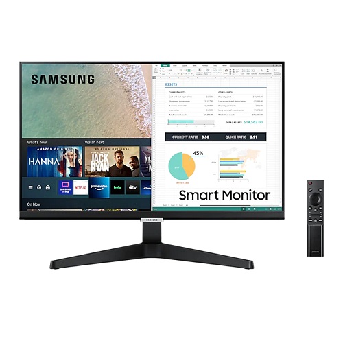Samsung M5 LS24AM506NWXXL 24 Inch FHD IPS Smart Monitor & Streaming TV With Speakers And Voice Remote Control