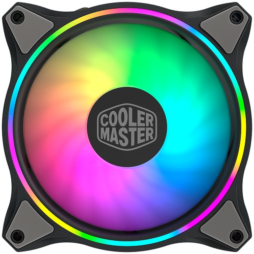 Cooler Master MasterFan MF120 Halo Black Edition ARGB 120mm Chassis Fan, Single Fan Pack ( MFL-B2DN-18NPA-R1 )