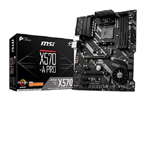 MSI X570 A PRO Motherboard ( AMD Socket, 4 RAM Slots,Max 128GB RAM Support )