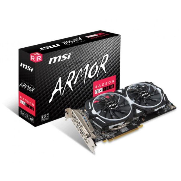 MSI GRAPHICS CARD RX 580 ARMOR 8GB GDDR5 OC
