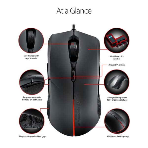 GAMING MOUSE ASUS P302 ROG STRIX EVOLVE - Image 3