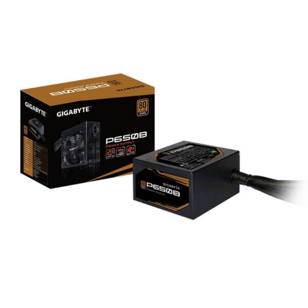 GIGABYTE GP-P650B 650 Watt 80 Plus Bronze Certification PSU With Active PFC ( 120mm Silent Fan, Japanese Capacitors, Single +12V Rail )