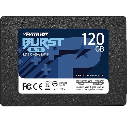 Patriot Burst Elite 120GB 2.5 Inch SATA Internal SSD ( PBE120GS25SSDR )