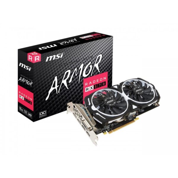 MSI Radeon RX 570 ARMOR OC 8GB GDDR5 256-bit Gaming Graphics Card ( RX-570-ARMOR-8G-OC )