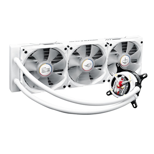 Asus ROG Strix LC 360 RGB GUNDAM EDITION AIO CPU Liquid Cooler With Triple ROG 120mm Addressable RGB Radiator Fans