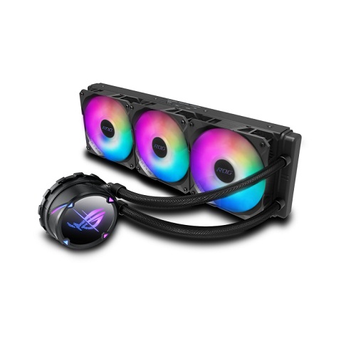 Asus ROG STRIX LC II 360 ARGB AIO CPU Liquid Cooler With Three ROG 120mm Addressable RGB Radiator Fans