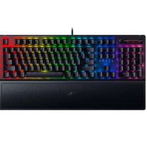 Razer BlackWidow V3 Mechanical RGB Wired Gaming Keyboard With Green Switches, Black ( RZ03-03540100-R3M1 )