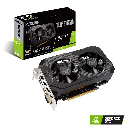 ASUS TUF P-Gaming GeForce GTX 1650 OC Edition 4GB GDDR6 128 Bit Graphics Card With Dual Fans ( TUF-GTX1650-O4GD6-P-GAMING )
