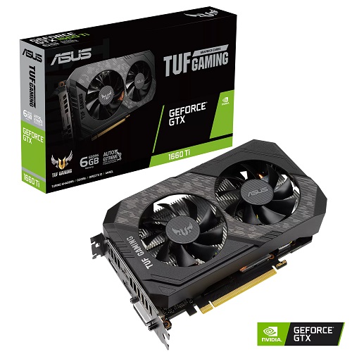 ASUS TUF Gaming GeForce GTX 1660 Ti EVO 6GB GDDR6 192 Bit Gaming Graphics Card With Dual Fans