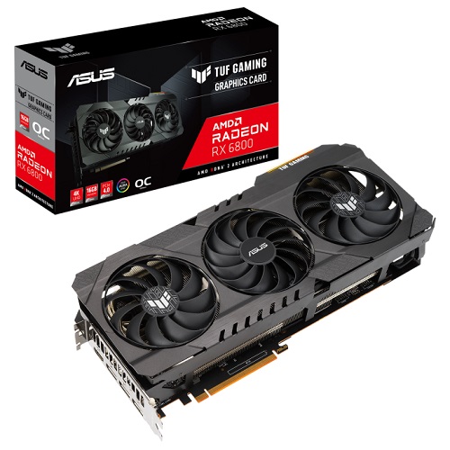 ASUS TUF GAMING Radeon RX 6800 OC Edition 16GB GDDR6 256 Bit Gaming Graphics Card ( TUF-RX6800-O16G-GAMING )
