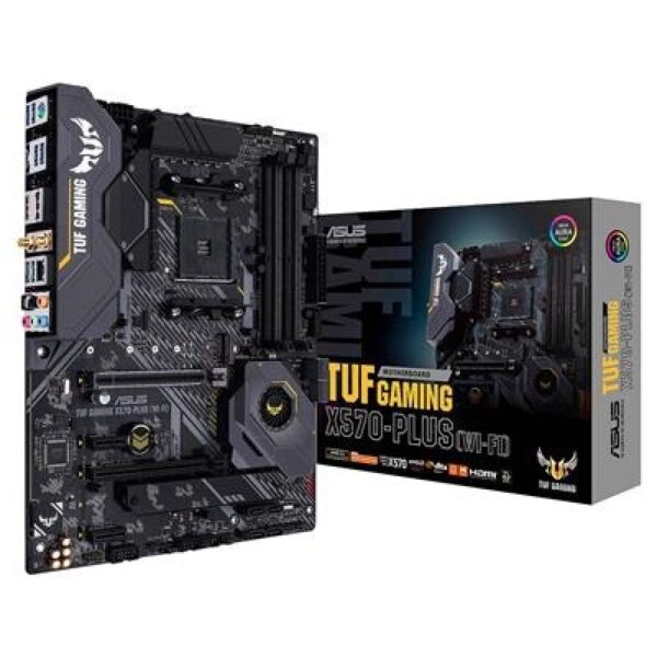 Asus TUF GAMING X570-PLUS (WI-FI) ATX Motherboard ( AMD Socket AM4, For Ryzen Series CPU, 4 RAM Slots, Max 128 GB Memory )