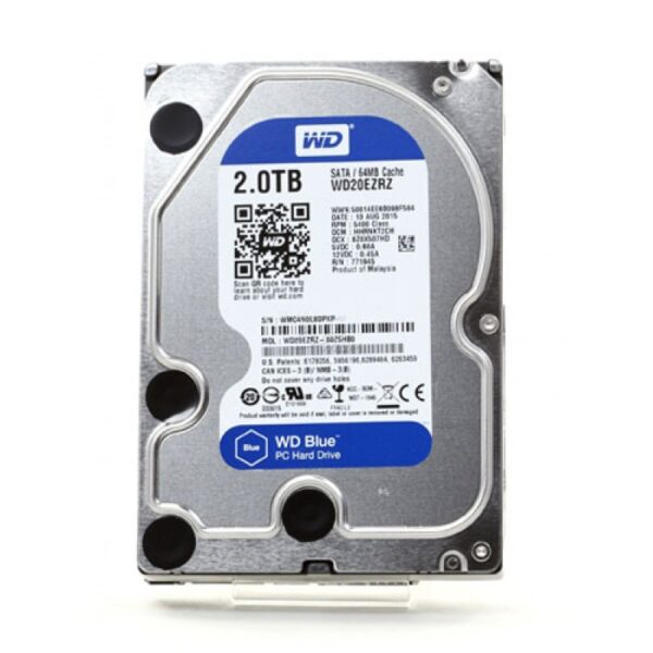 Western Digital Blue 2TB 5400 RPM SATA Desktop Internal Hard Disk Drive ( WD20EZAZ )