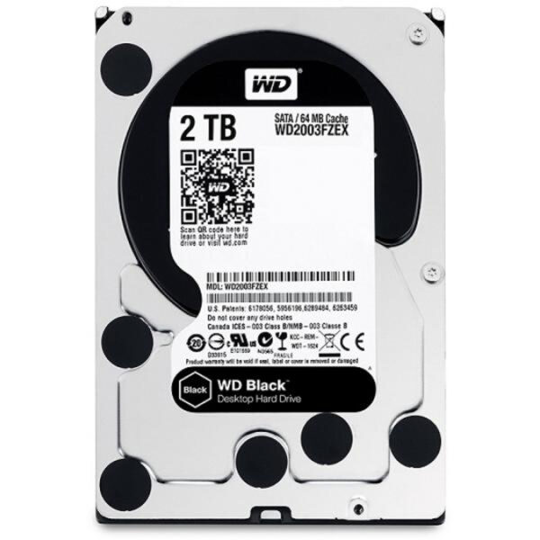 Western Digital Black 2TB 7200 RPM Gaming Desktop Internal Hard Disk Drive ( WD2003FZEX ) - Image 2